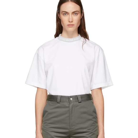 acne mock neck t shirt